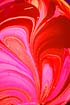 red and pink abstract pattern paint