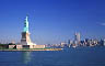 liberty island and new york city