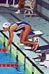 swimmer dive in, stock photo